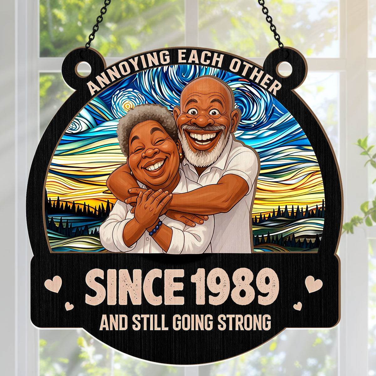 Love You Forever - Personalized Window Hanging Suncatcher