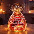 You Will Forever Stay In Our Hearts - Personalized Angel Dome With Preserved Flowers
