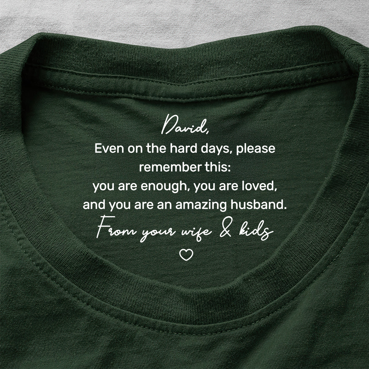 You Are An Amazing Husband - Personalized Shirt With Design Inner Neck