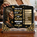 I See God Working It Out For Me - Personalized Custom Shaped Acrylic Plaque