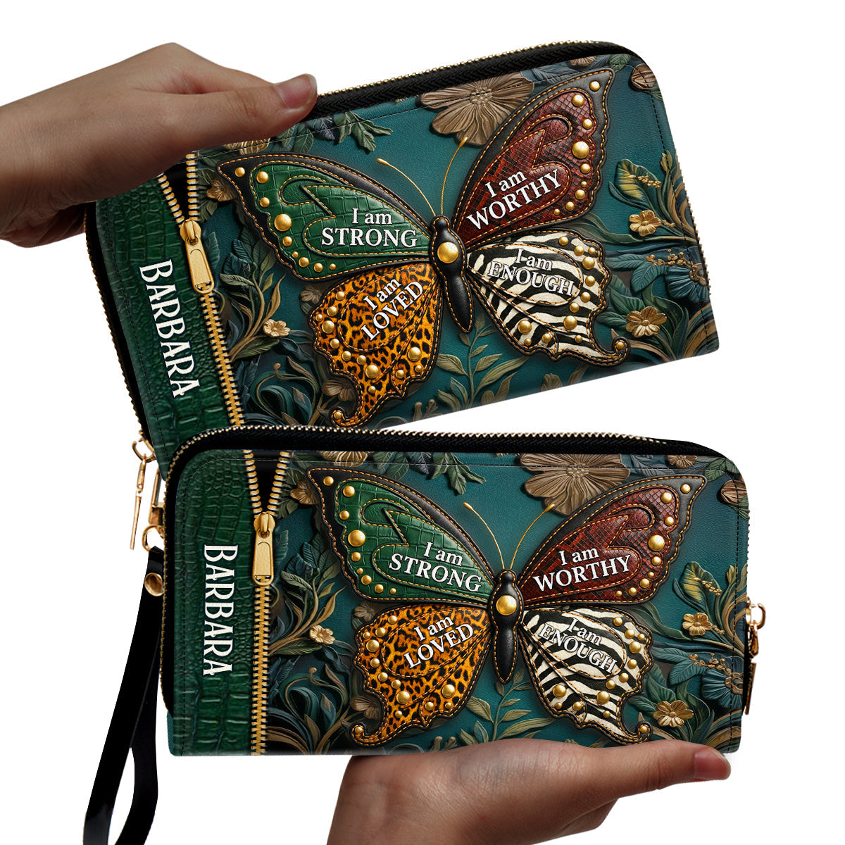 I Am Strong - Personalized Clutch Purse