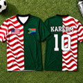 Rooted In Strength Soccer Fan Two Teams Version For Men - Personalized Unisex Jersey
