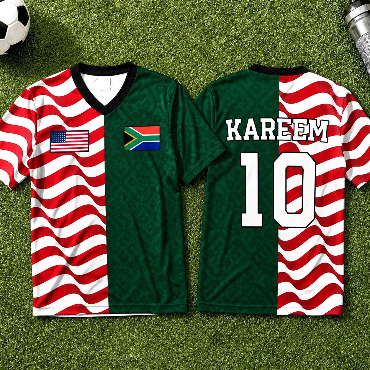 Rooted In Strength Soccer Fan Two Teams Version For Men - Personalized Unisex Jersey