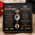 I'm Sending My Love As You Celebrate - Personalized Graduation Tassel Photo Charm With Angel Wing