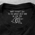 Happy Father's Day To The World's Best Dad - Personalized Shirt With Design Inner Neck