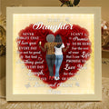Never Forget That I Love You - Personalized Heart Flower Shadow Box