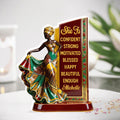 She Is Black - Personalized Custom Shaped Acrylic Plaque