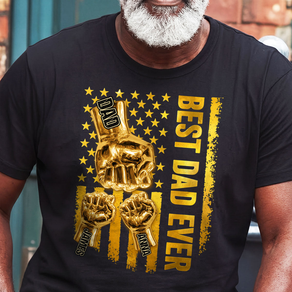 Best Dad Ever - Personalized 2D Unisex T-shirt