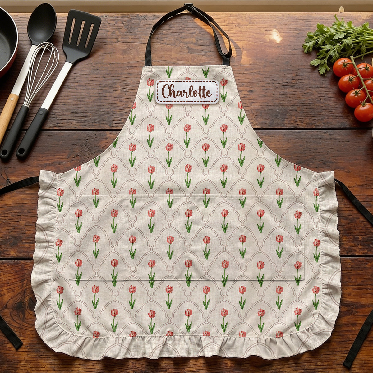 To My Daughter, Granddaughter - Personalized Ruffled Apron