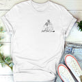 Custom Photo Pencil Sketch Best Dad Grandpa Ever Family Portrait - Personalized 2D Unisex T-shirt