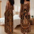 Boho Zodiac Signs - Personalized Backless Cami Maxi Dress