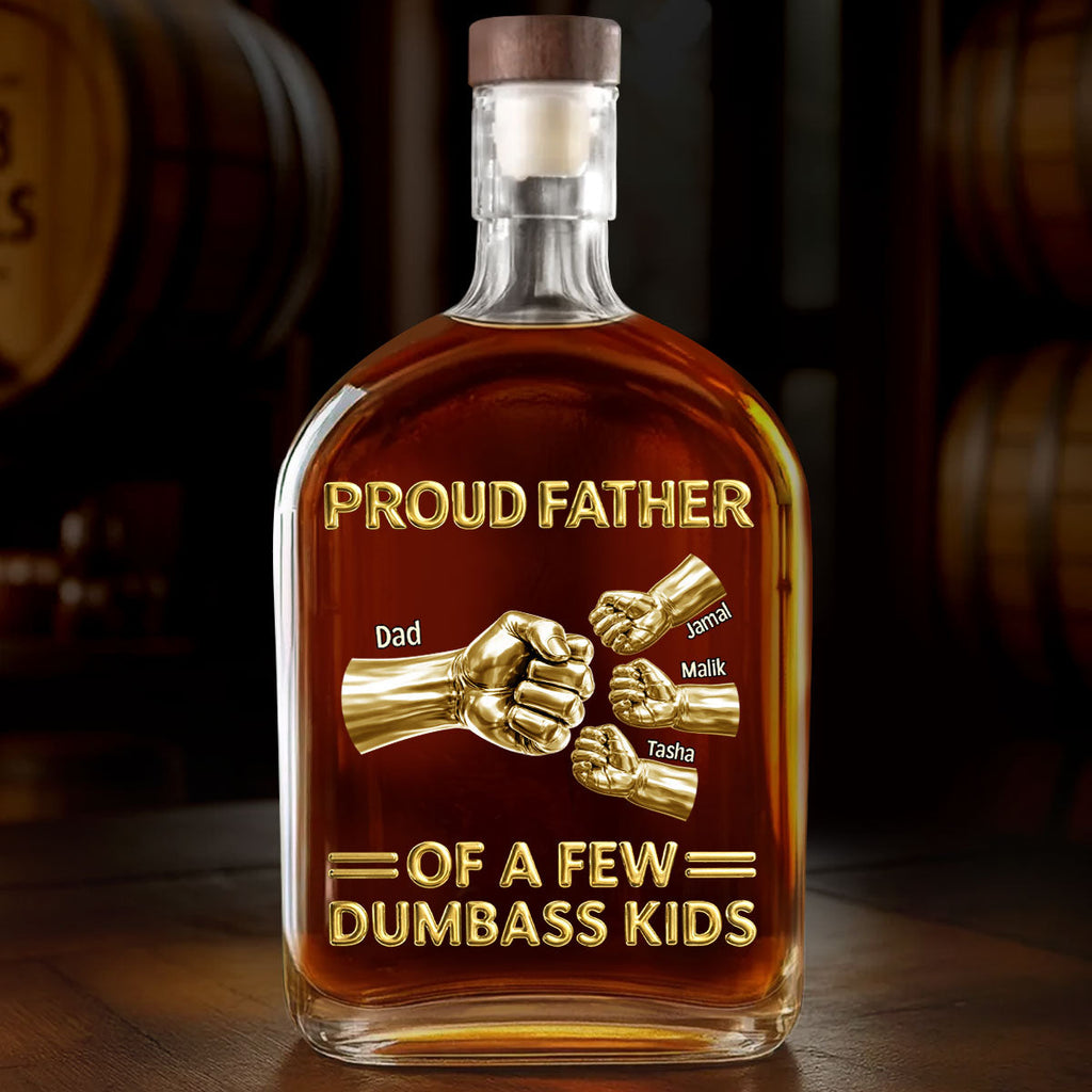 Proud Father - Personalized Whiskey Bottle