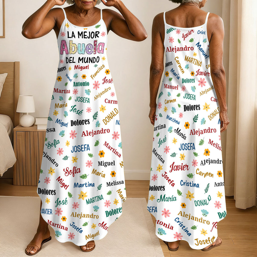 La Mejor Abuela Del Mundo - Personalized Maxi Dress