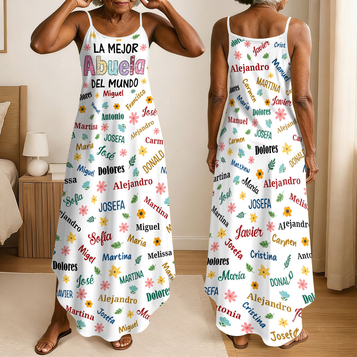 La Mejor Abuela Del Mundo - Personalized Maxi Dress