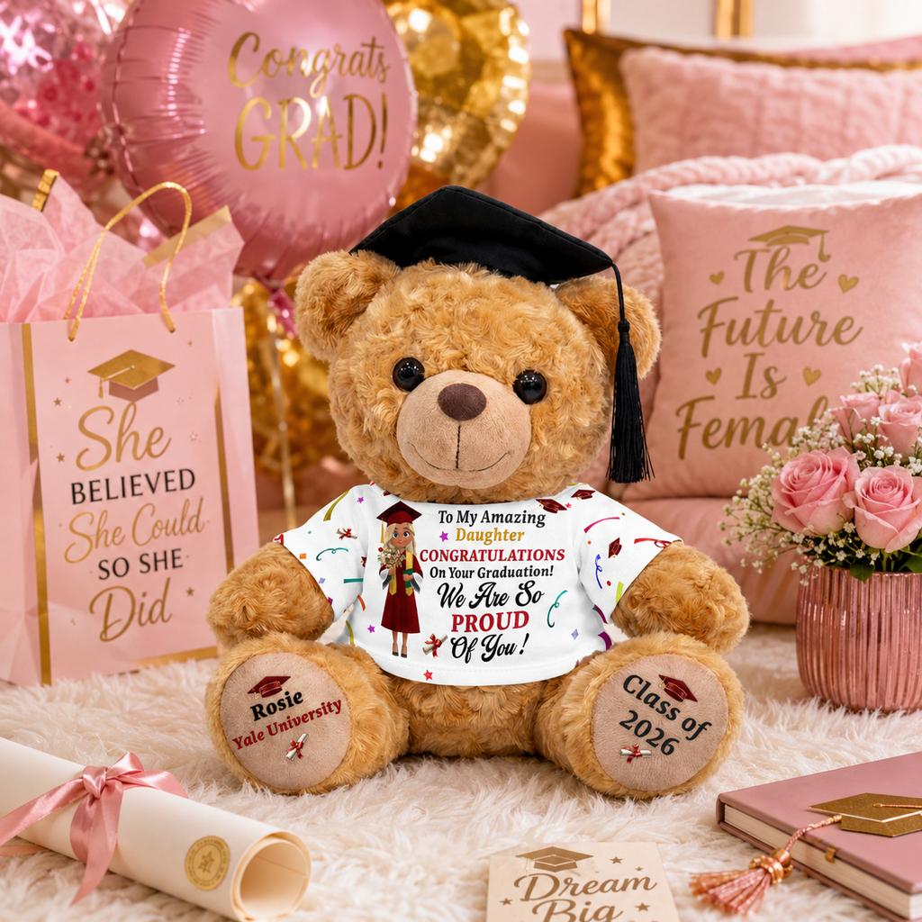 Congratulations On Your Graduation  - Personalized Graduation Bear With Card