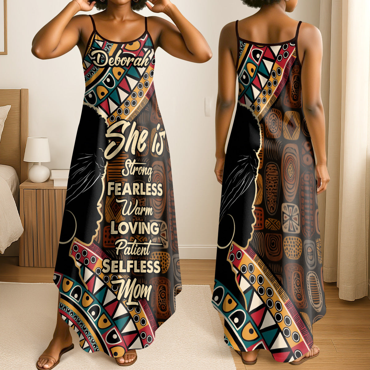 She Is Mom - Personalized Maxi Dress