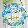 We Love You  - Personalized Acrylic Suncatcher