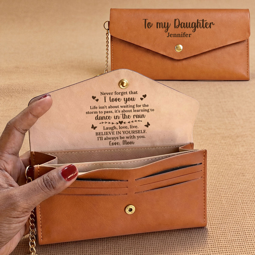 How Special You Are - Personalized Leather Envelope Wallet