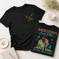 Custom Photo Comic Sketch Annoying Each Other - Personalized T-shirt With Front Back Design