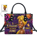 A Beautiful Queen Premium Mosaic Version - Personalized Leather Handbag