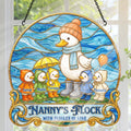 Raincoat Family Flock - Personalized Acrylic Suncatcher