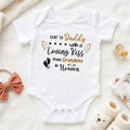 Sent To Daddy With A Loving Kiss - Personalized Baby Onesie
