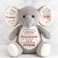 Never Forget That I Love You - Personalized Stuffed Elephant