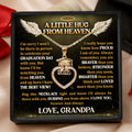 A Little Hug From Heaven - Personalized Grad Cap Heart Necklace With Box & Card 2026