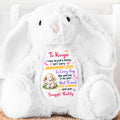 I Carry Love In Every Hug - Personalized Stuffed Bunny