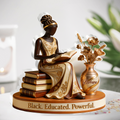 Black Educated Powerful - Personalized Custom Shaped Acrylic Plaque