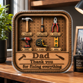 Dad Grandpa Tool Box - Personalized Custom Shaped Acrylic Plaque