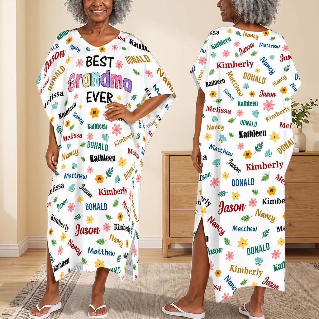 Best Nana Ever - Personalized Kaftan Dress