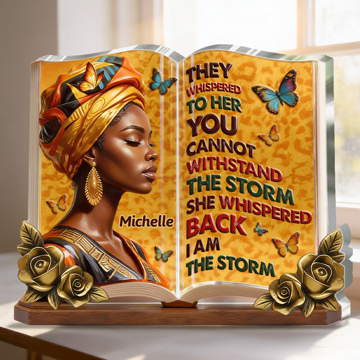 I Am The Storm - Personalized Custom Shaped Acrylic Plaque