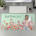Best Teacher Birth Month Gift For Teacher - Personalized Leather Desk Mat