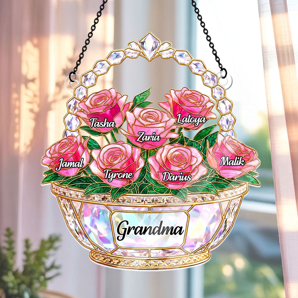 Mom Is My Home - Personalized Acrylic Suncatcher
