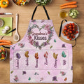 Grandma's Kisses - Personalized Apron With Pocket