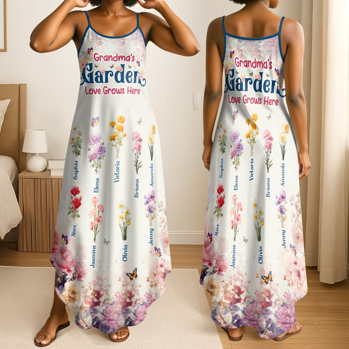 Grandma's Garden - Personalized Maxi Dress