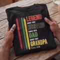 Legend Husband Dad Grandpa - Personalized 2D Unisex T-shirt