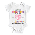 I Love You With My Whole Little Heart - Personalized Baby Onesie