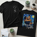 Custom Photo Van Gogh Art Love Forever - Personalized T-shirt With Front Back Design