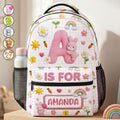 Fluffy Bunny Custom Alphabet - Personalized Backpack