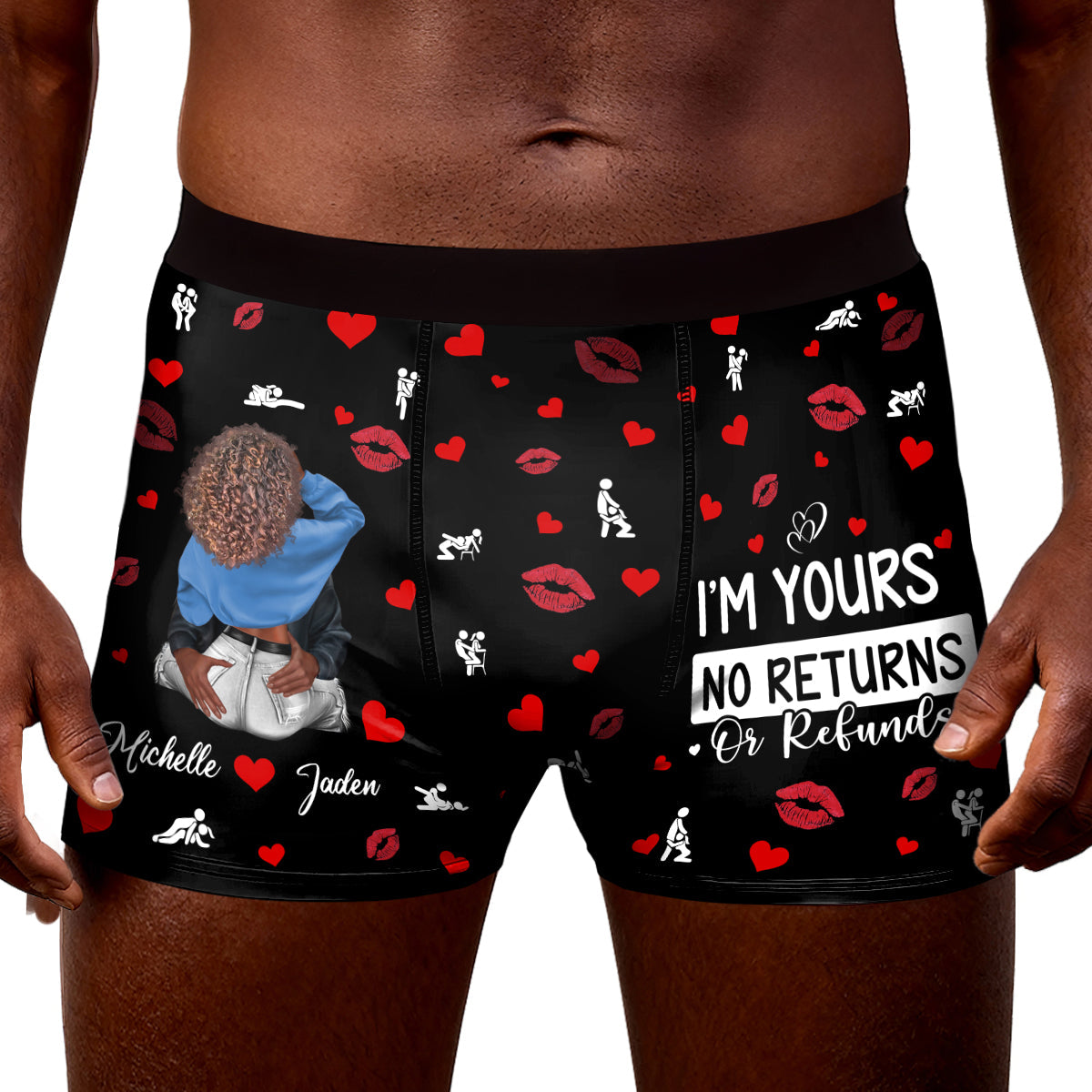I'm Yours No Returns Or Refunds - Personalized Men's Boxer Briefs
