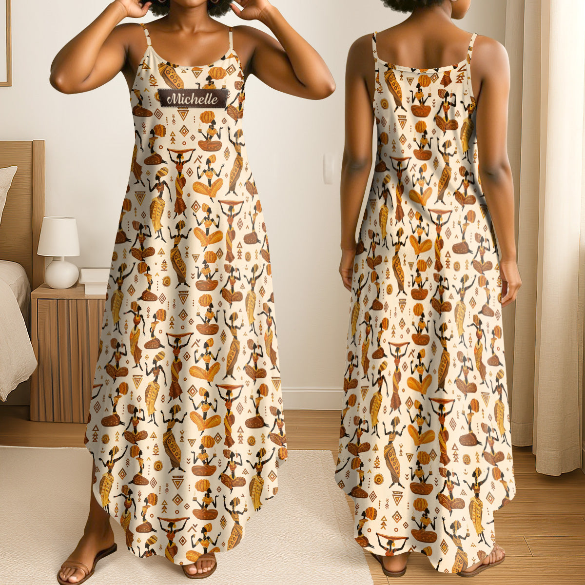 Vibrant African Heritage Life - Personalized Maxi Dress