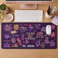 Daily Teacher Affirmations Decoration For Teachers - Personalized Leather Desk Mat