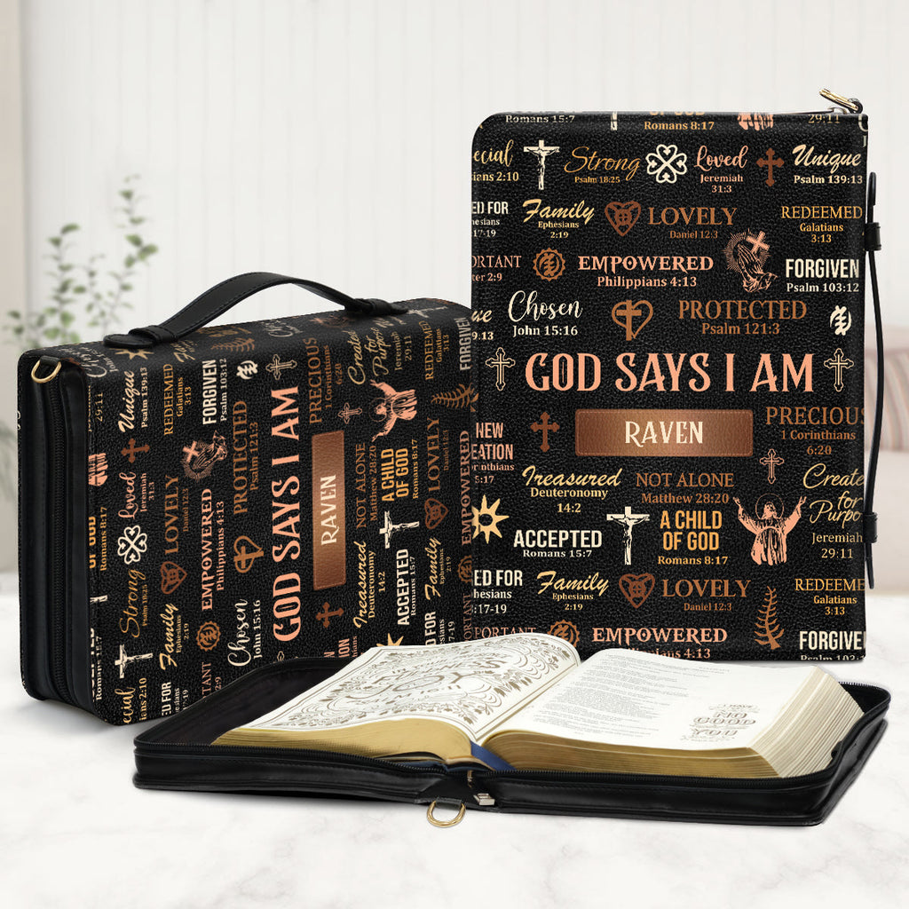 God Says I Am - Personalized Bible Cover