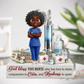 God Bless This Nurse - Personalized Custom Shaped Acrylic Plaque
