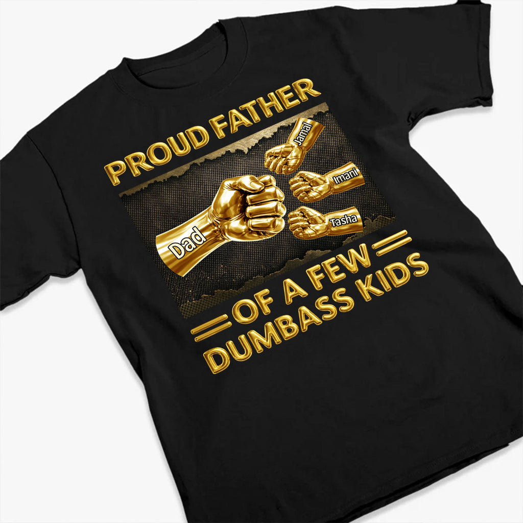 Proud Daddy - Personalized 2D Unisex T-shirt