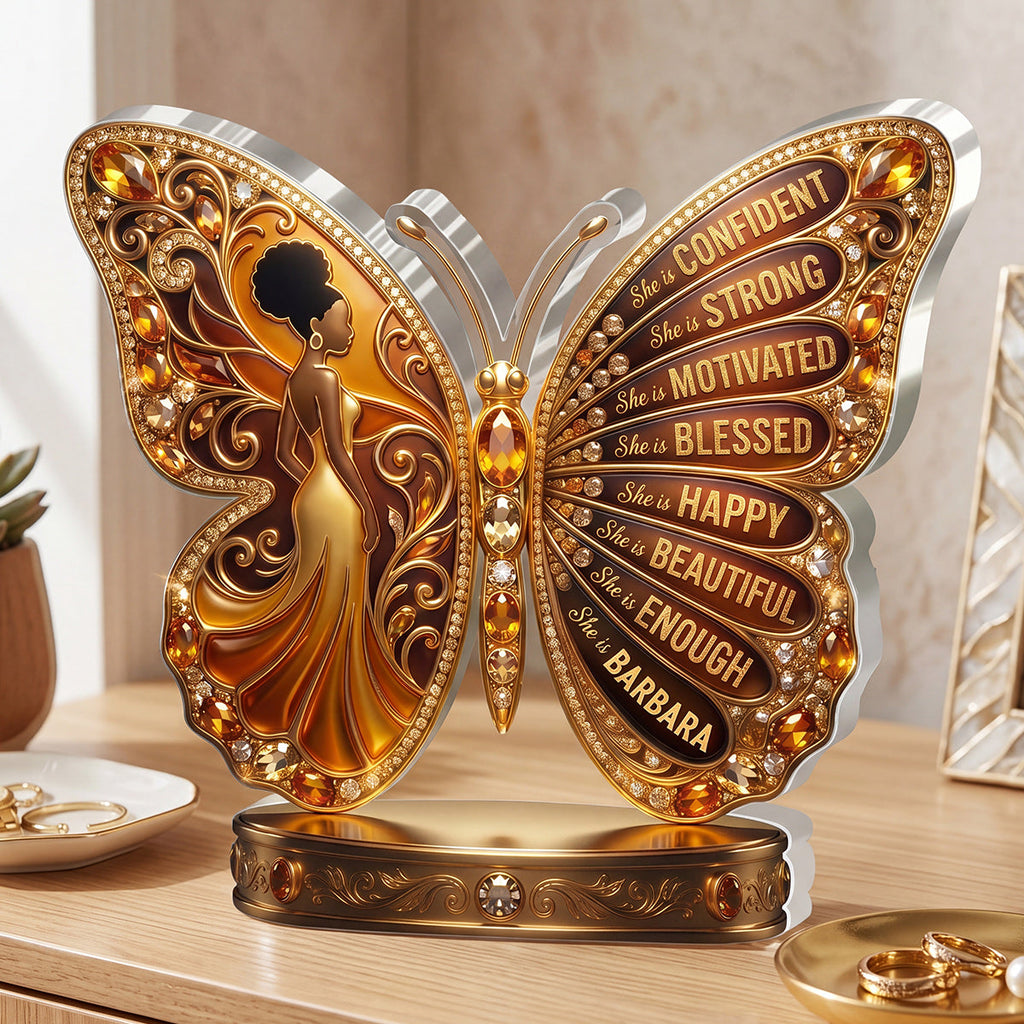 She Is Blessed - Personalized Custom Shaped Acrylic Plaque