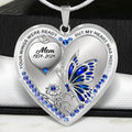 Your Wings Were Ready But My Heart Was Not - Personalized Heart Necklace