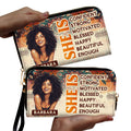 She Is - Personalized Clutch Purse